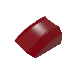 GDS-1015 - Slope Curved 2 x 2 with Lip, No Studs