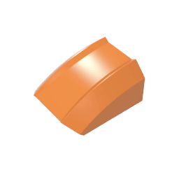 GDS-1015 - Slope Curved 2 x 2 with Lip, No Studs