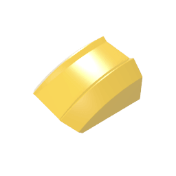 GDS-1015 - Slope Curved 2 x 2 with Lip, No Studs