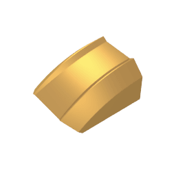 GDS-1015 - Slope Curved 2 x 2 with Lip, No Studs