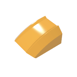 GDS-1015 - Slope Curved 2 x 2 with Lip, No Studs