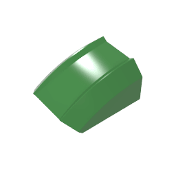 GDS-1015 - Slope Curved 2 x 2 with Lip, No Studs