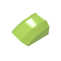 GDS-1015 - Slope Curved 2 x 2 with Lip, No Studs