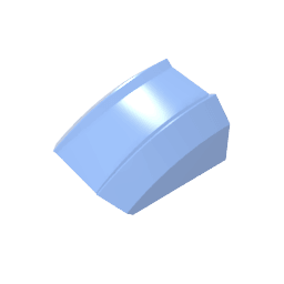 GDS-1015 - Slope Curved 2 x 2 with Lip, No Studs