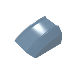 GDS-1015 - Slope Curved 2 x 2 with Lip, No Studs