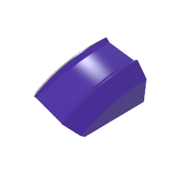 GDS-1015 - Slope Curved 2 x 2 with Lip, No Studs