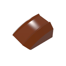 GDS-1015 - Slope Curved 2 x 2 with Lip, No Studs