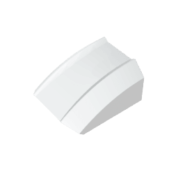 GDS-1015 - Slope Curved 2 x 2 with Lip, No Studs