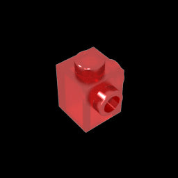 GDS-1046 - Brick Special 1 x 1 with Studs on 2 Adjacent Sides