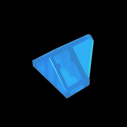 GDS-1063 - Slope 45 Degrees 2 x 1 Double / Inverted with Bottom Tube