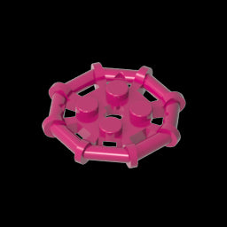 GDS-1075 - Plate Special 2 x 2 with Bar Frame Octagonal, Reinforced, Completely Round Studs