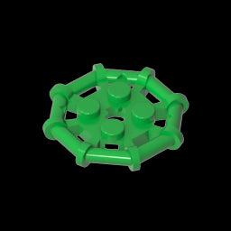 GDS-1075 - Plate Special 2 x 2 with Bar Frame Octagonal, Reinforced, Completely Round Studs
