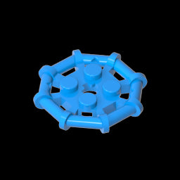 GDS-1075 - Plate Special 2 x 2 with Bar Frame Octagonal, Reinforced, Completely Round Studs