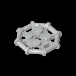 GDS-1075 - Plate Special 2 x 2 with Bar Frame Octagonal, Reinforced, Completely Round Studs