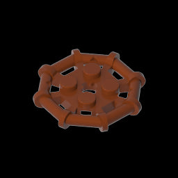 GDS-1075 - Plate Special 2 x 2 with Bar Frame Octagonal, Reinforced, Completely Round Studs