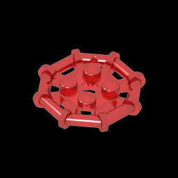 GDS-1075 - Plate Special 2 x 2 with Bar Frame Octagonal, Reinforced, Completely Round Studs