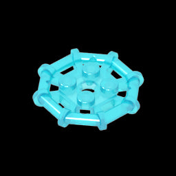 GDS-1075 - Plate Special 2 x 2 with Bar Frame Octagonal, Reinforced, Completely Round Studs
