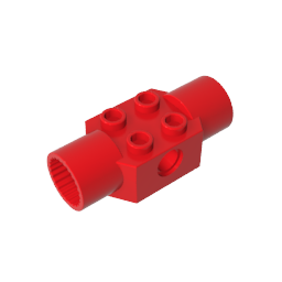 GDS-1090 - Technic Brick Special 2 x 2 with Pin Hole, with 2 Rotation Joint Sockets