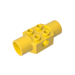 GDS-1090 - Technic Brick Special 2 x 2 with Pin Hole, with 2 Rotation Joint Sockets