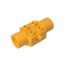 GDS-1090 - Technic Brick Special 2 x 2 with Pin Hole, with 2 Rotation Joint Sockets