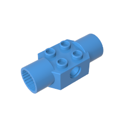 GDS-1090 - Technic Brick Special 2 x 2 with Pin Hole, with 2 Rotation Joint Sockets