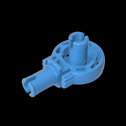 GDS-1091 - Technic Rotation Joint Ball Loop with Two Perpendicular Pins with Friction