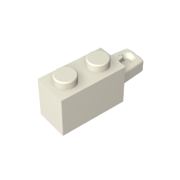 GDS-1093 - Hinge Brick 1 x 2 Locking with 1 Finger Horizontal End