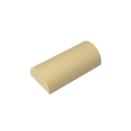 GDS-1115 - Brick Curved 2 x 4 No Studs, Curved Top