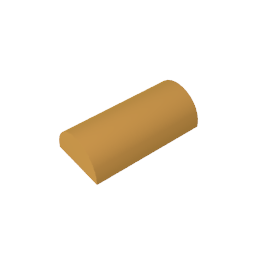 GDS-1115 - Brick Curved 2 x 4 No Studs, Curved Top