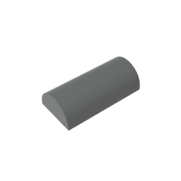 GDS-1115 - Brick Curved 2 x 4 No Studs, Curved Top