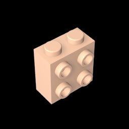 GDS-1117 - Brick Special 1 x 2 x 1 2/3 with Four Studs on One Side