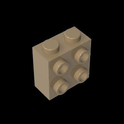 GDS-1117 - Brick Special 1 x 2 x 1 2/3 with Four Studs on One Side
