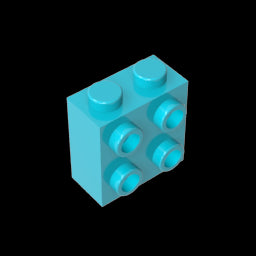GDS-1117 - Brick Special 1 x 2 x 1 2/3 with Four Studs on One Side