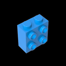 GDS-1117 - Brick Special 1 x 2 x 1 2/3 with Four Studs on One Side