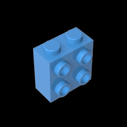 GDS-1117 - Brick Special 1 x 2 x 1 2/3 with Four Studs on One Side