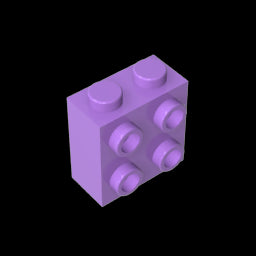 GDS-1117 - Brick Special 1 x 2 x 1 2/3 with Four Studs on One Side