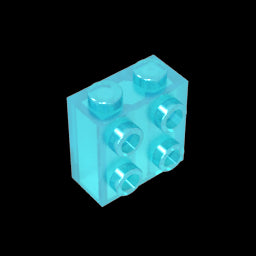 GDS-1117 - Brick Special 1 x 2 x 1 2/3 with Four Studs on One Side