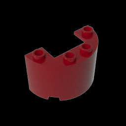 GDS-1127 - Cylinder Half 2 x 4 x 2 with 1 x 2 Cutout