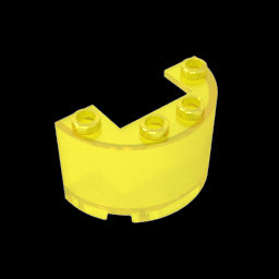 GDS-1127 - Cylinder Half 2 x 4 x 2 with 1 x 2 Cutout