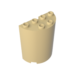 GDS-1134 - Cylinder Half 2 x 4 x 4
