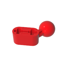 GDS-1155 - Technic Beam 1 x 2 with Ball Joint Angled