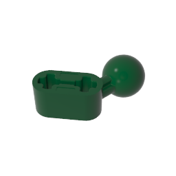 GDS-1155 - Technic Beam 1 x 2 with Ball Joint Angled