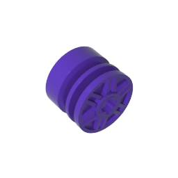 GDS-1158 - Wheel 18 x 14 with Axle Hole, Fake Bolts and Shallow Spokes