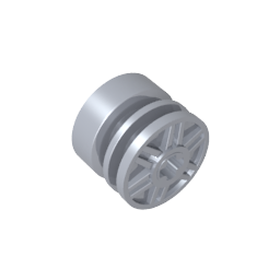 GDS-1158 - Wheel 18 x 14 with Axle Hole, Fake Bolts and Shallow Spokes