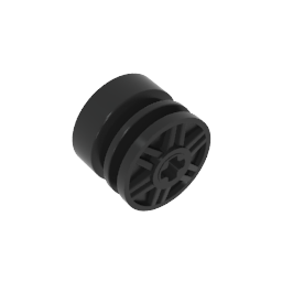 GDS-1158 - Wheel 18 x 14 with Axle Hole, Fake Bolts and Shallow Spokes