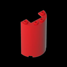 GDS-1164 - Cylinder Half 2 x 4 x 5 with 1 x 2 cutout