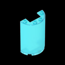 GDS-1164 - Cylinder Half 2 x 4 x 5 with 1 x 2 cutout