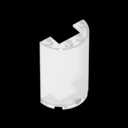 GDS-1164 - Cylinder Half 2 x 4 x 5 with 1 x 2 cutout