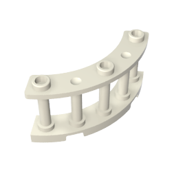 GDS-1166 - Fence Spindled 4 x 4 x 2 Quarter Round with 3 Studs