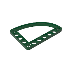 GDS-1181 - Technic Beam 5 x 7 L-Shape with Quarter Ellipse Thin